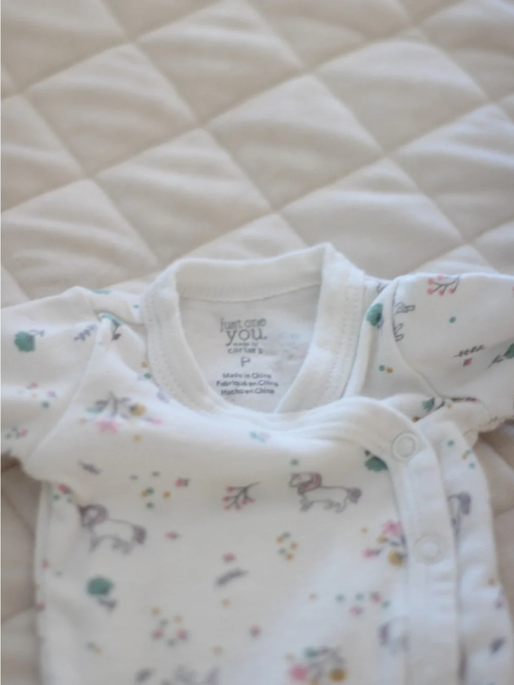 Carter's Mint Green Polka Dot Footed Pants